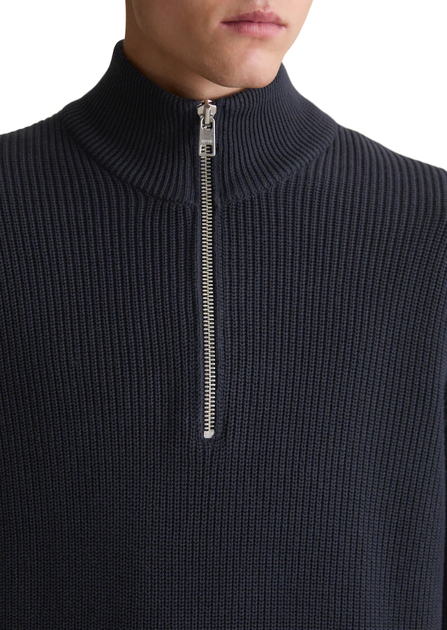 Marc O'Polo DENIM Troyer relaxed fit aus reiner Bio-Baumwolle