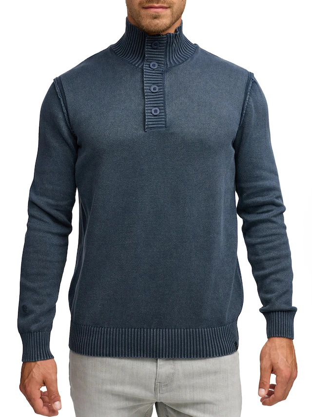 Indicode Strickpullover »INNiels ½ Placket«