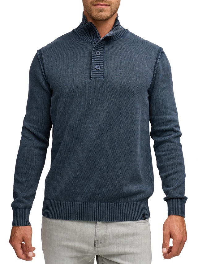 Indicode Strickpullover »INNiels ½ Placket«