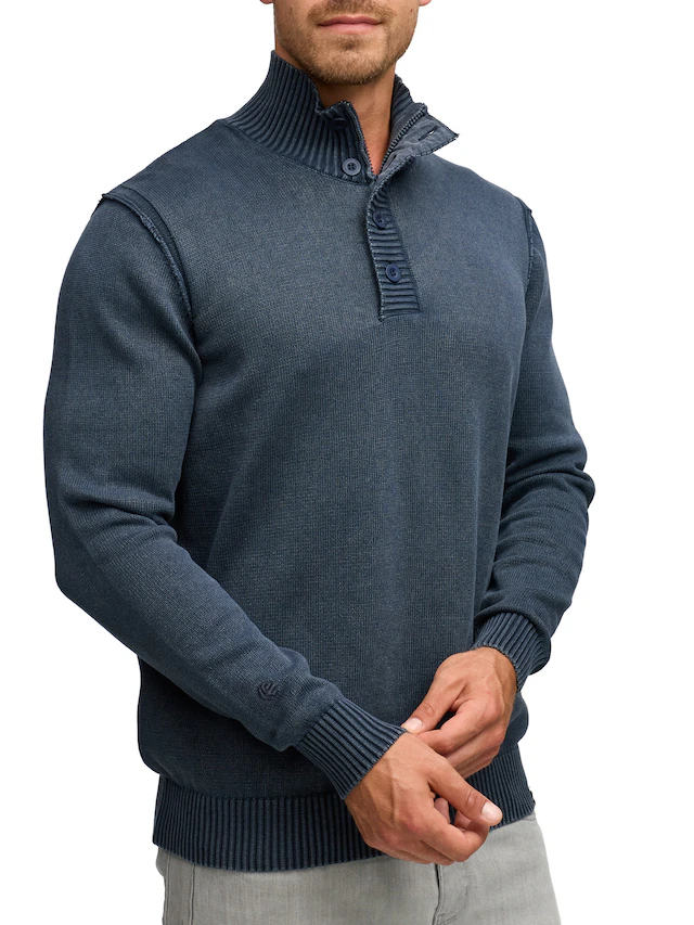 Indicode Strickpullover »INNiels ½ Placket«