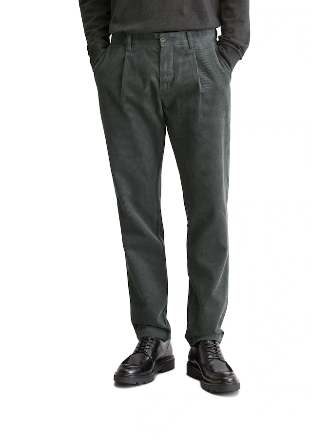 Marc O'Polo Cordhose »Osby Pleats« tapered fit, aus reiner Bio-Baumwolle