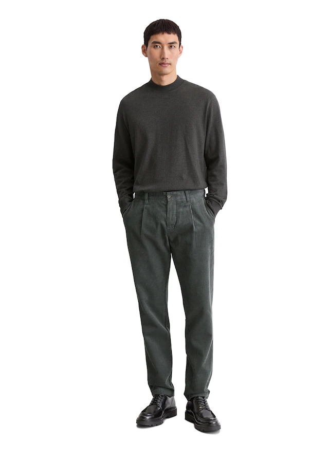 Marc O'Polo Cordhose »Osby Pleats« tapered fit, aus reiner Bio-Baumwolle