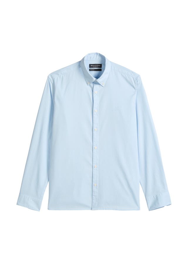 Marc O'Polo Langarmhemd regular fit aus Bio-Baumwolle, Button-down-Kragen, mit Struktur
