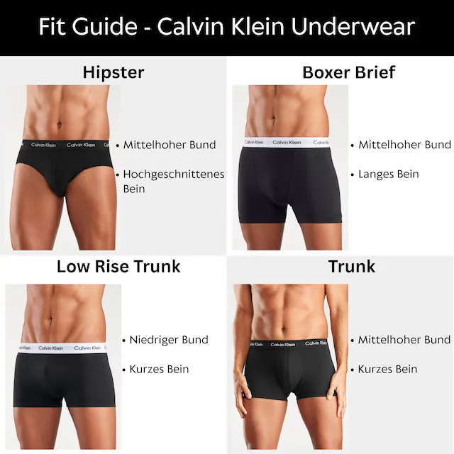 Calvin Klein Underwear Trunk »Trunk 3PK« Packung, 3er-Pack, Körpernahe Passform mit elastischem Bund