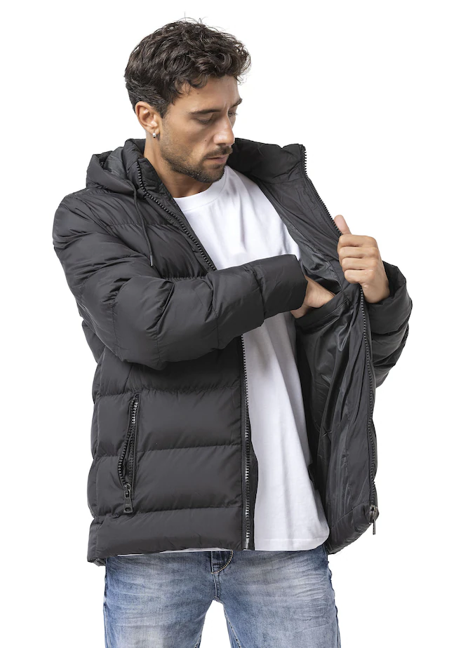 Cipo & Baxx Winterjacke »Cipo & Baxx Jacke« mit Kapuze im Steppdesign