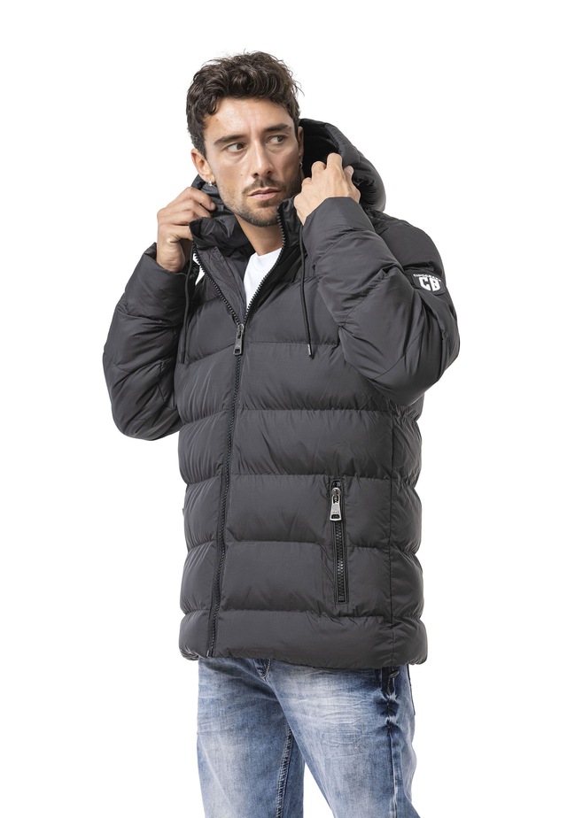 Cipo & Baxx Winterjacke »Cipo & Baxx Jacke« mit Kapuze im Steppdesign