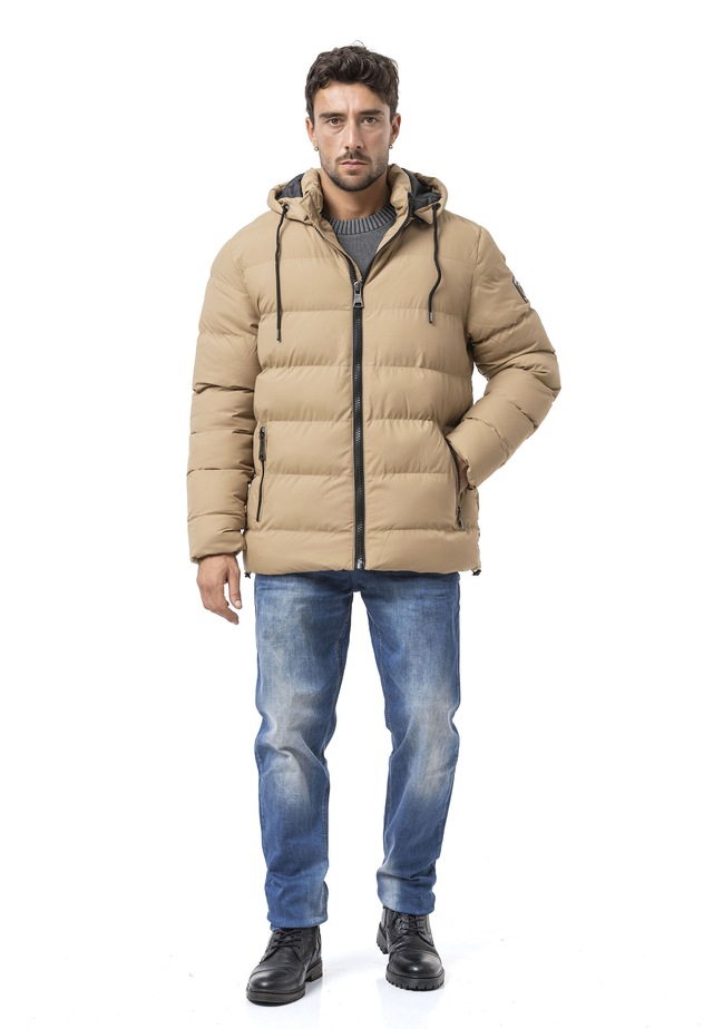 Cipo & Baxx Winterjacke »Cipo & Baxx Jacke« mit Kapuze im Steppdesign