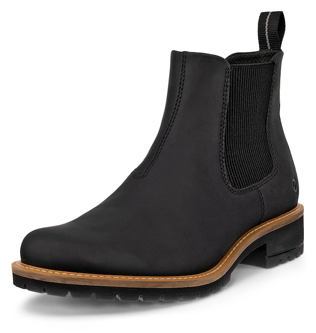 Ecco Chelseaboots »ELAINA« Schlupfboots, Herbstboots, Stiefelette mit Stretcheinsätze