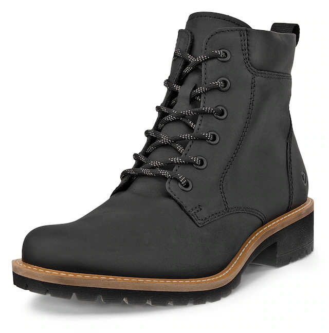 Ecco Schnürboots »ELAINA« Schnürstiefelette, Boots mit Profilsohle