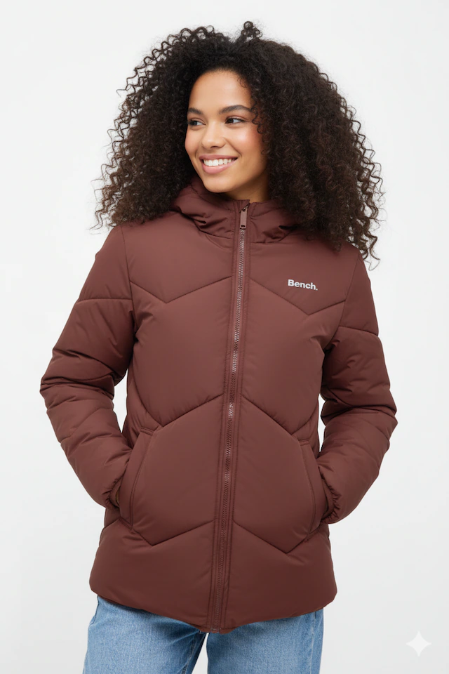 Bench. Steppjacke »KRIYA« mit Kapuze leichte Winterjacke mit hoher Wärmeleistung und Zick Zack Steppung