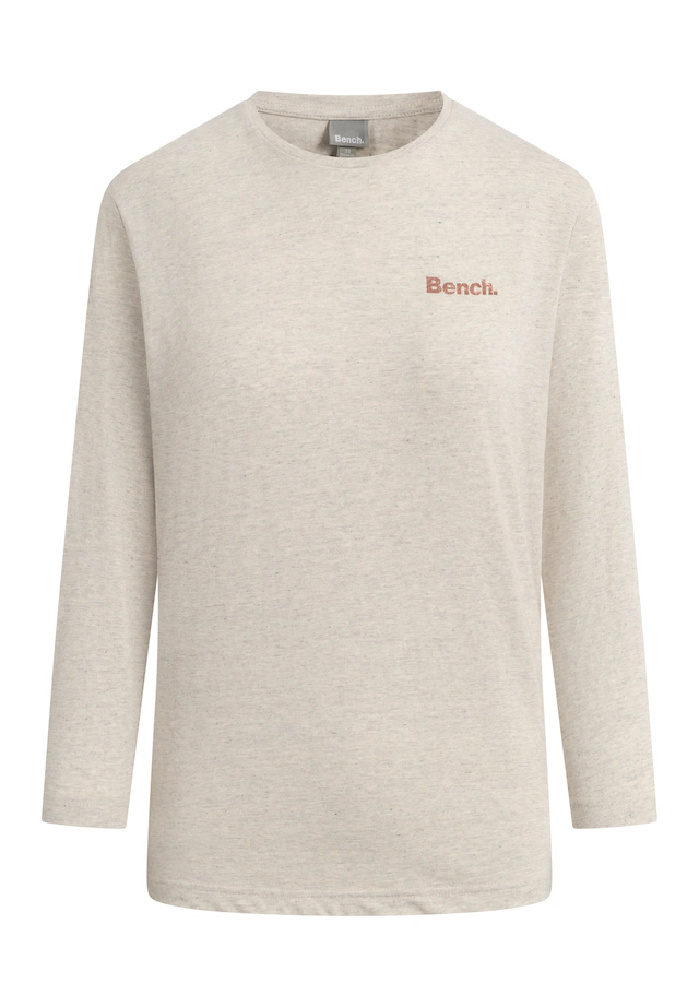 Bench. 3/4-Arm-Shirt »ROMILEY« tailliertes Basic mit 3/4 Arm und Logoprint im Metallic-Holo Stil