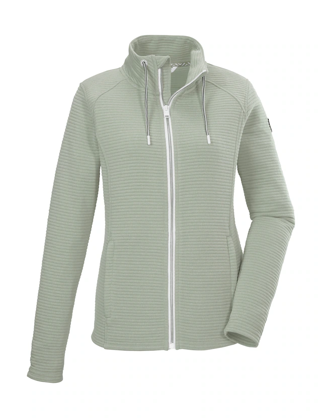 Killtec Strickjacke »KOS 24 WMN FLX JCKT« Damenjacke mit Comfort-Stretch und Kinnschutz, seitliche Taschen