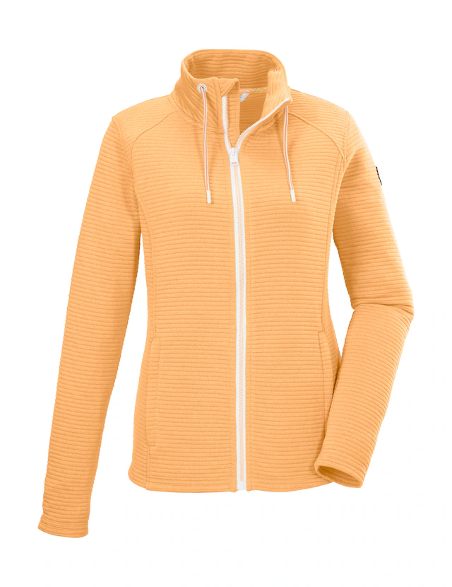 Killtec Strickjacke »KOS 24 WMN FLX JCKT« Damenjacke mit Comfort-Stretch und Kinnschutz, seitliche Taschen