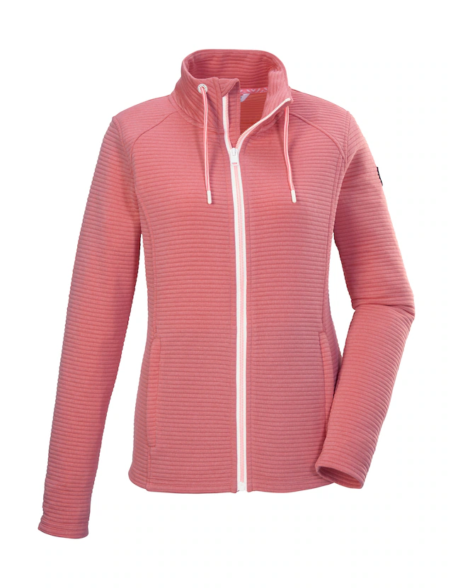 Killtec Strickjacke »KOS 24 WMN FLX JCKT« Damenjacke mit Comfort-Stretch und Kinnschutz, seitliche Taschen