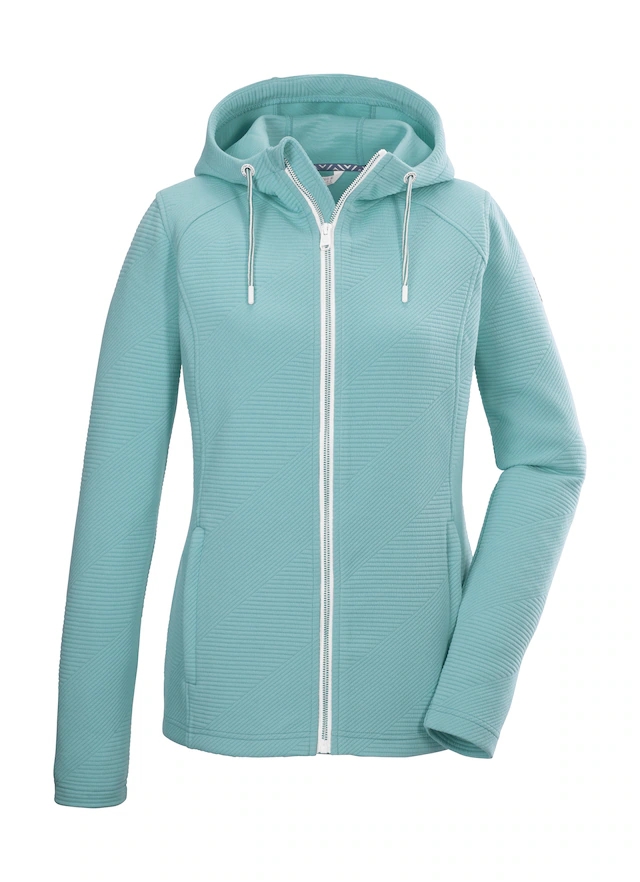 Killtec Strickjacke »KOS 33 WMN FLX JCKT« Damen Powerstretchjacke mit Kapuze, Taschen, Kinnschutz