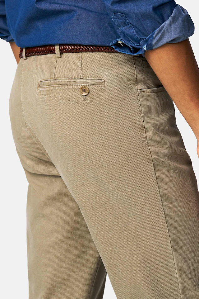 MEYER Chinos »Dublin 9-3009« in hochelastischer moderner Micro Struktur