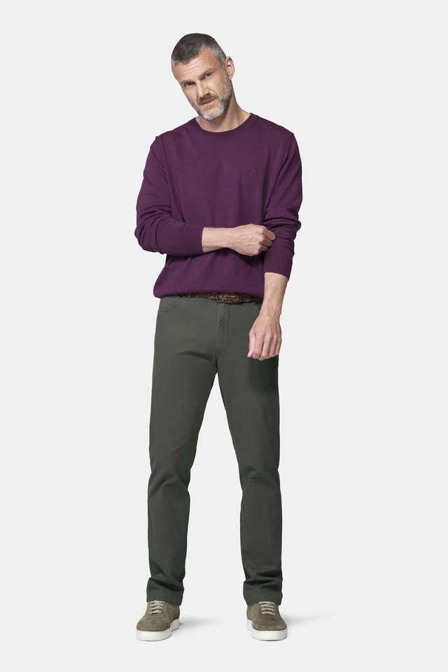 MEYER Chinos »Dublin 9-3009« in hochelastischer moderner Micro Struktur