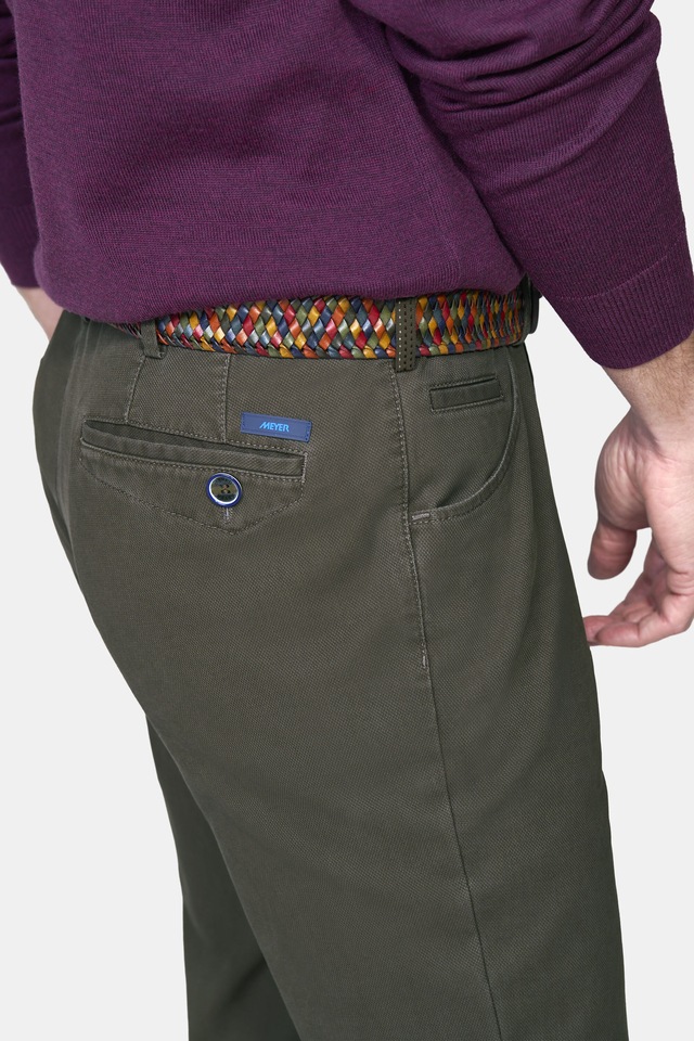 MEYER Chinos »Dublin 9-3009« in hochelastischer moderner Micro Struktur