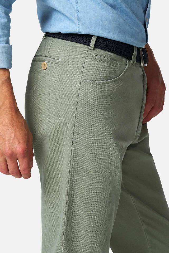 MEYER Chinos »Dublin 9-3009« in hochelastischer moderner Micro Struktur