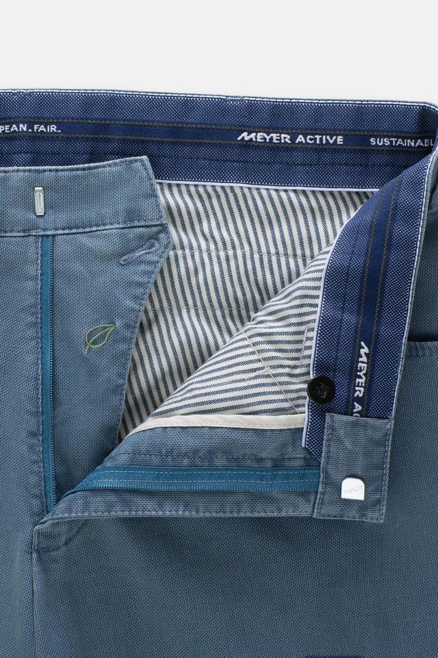 MEYER Chinos »Dublin 9-3009« in hochelastischer moderner Micro Struktur