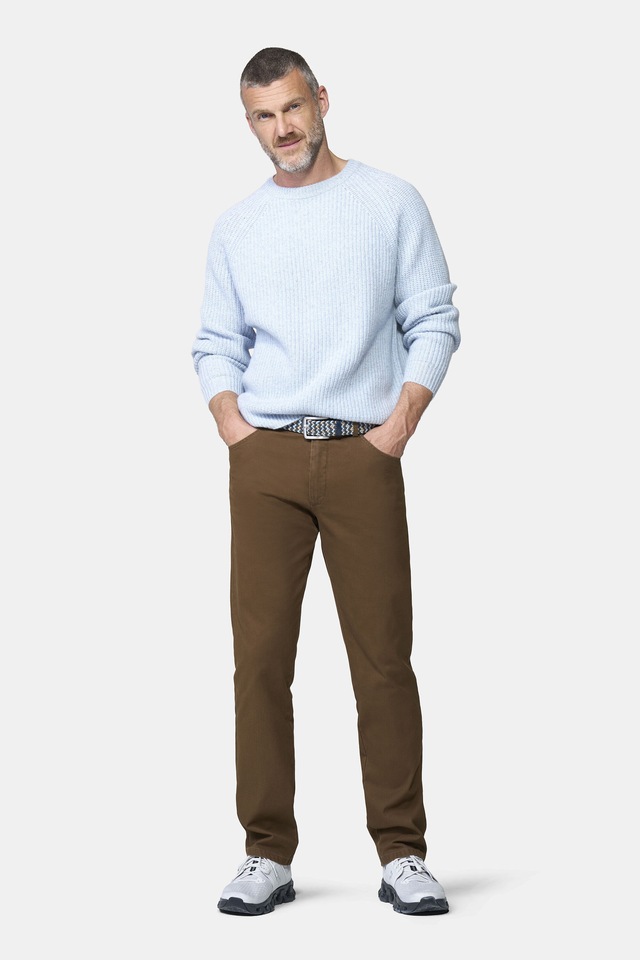 MEYER Chinos »Dublin 9-3009« in hochelastischer moderner Micro Struktur