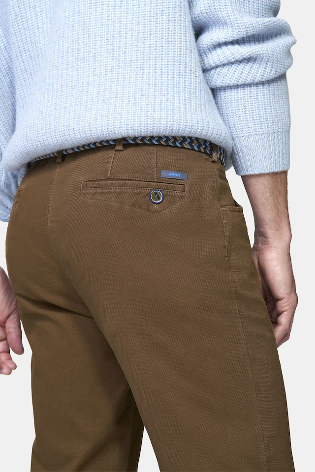 MEYER Chinos »Dublin 9-3009« in hochelastischer moderner Micro Struktur