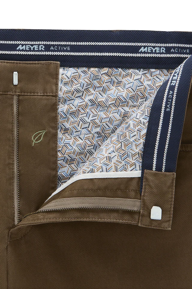 MEYER Chinos »Dublin 9-3009« in hochelastischer moderner Micro Struktur