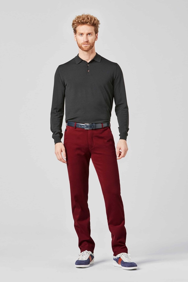 MEYER Chinos »Bonn« Super-Stretch Winter Twill, mit Stretch-Dehnbund