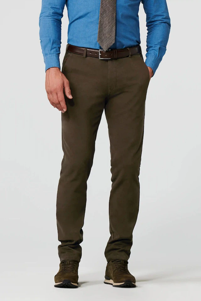 MEYER Chinos »Bonn« Super-Stretch Winter Twill, mit Stretch-Dehnbund