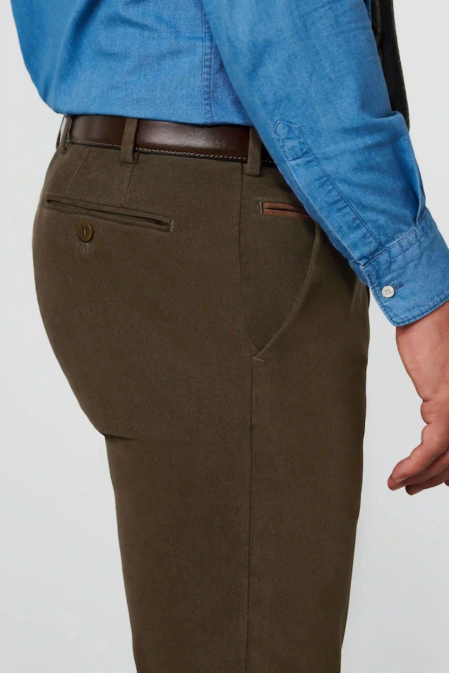 MEYER Chinos »Bonn« Super-Stretch Winter Twill, mit Stretch-Dehnbund