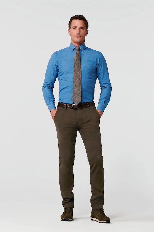 MEYER Chinos »Bonn« Super-Stretch Winter Twill, mit Stretch-Dehnbund