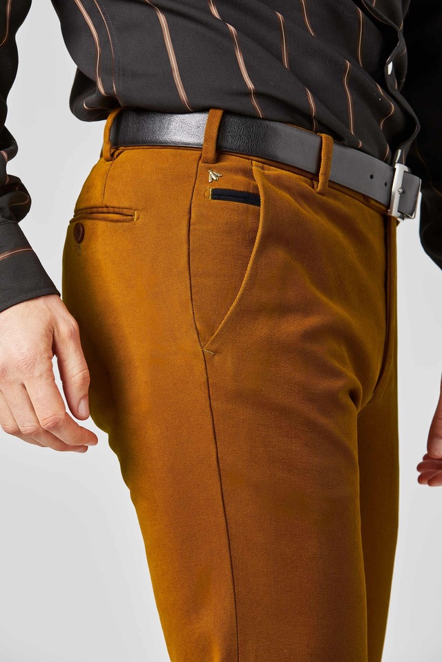 MEYER Chinos »Bonn« Super-Stretch Winter Twill, mit Stretch-Dehnbund