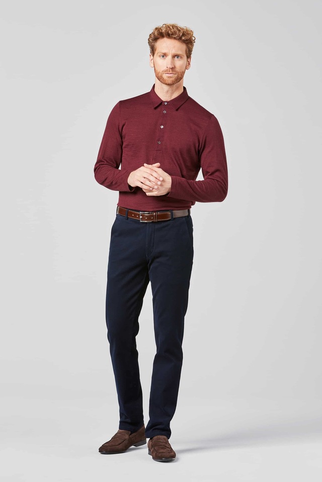 MEYER Chinos »Bonn« Super-Stretch Winter Twill, mit Stretch-Dehnbund