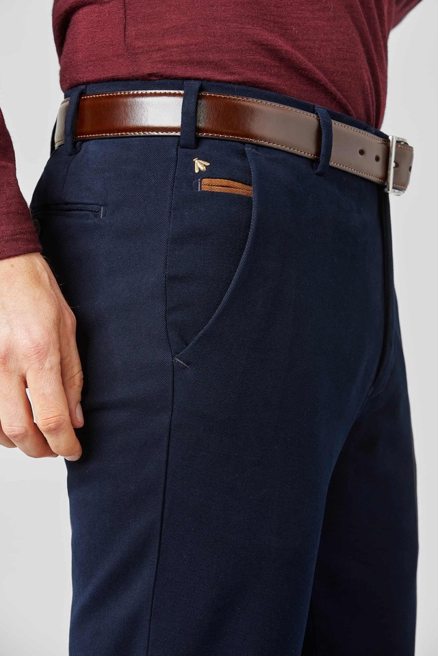 MEYER Chinos »Bonn« Super-Stretch Winter Twill, mit Stretch-Dehnbund