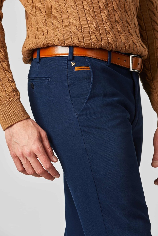 MEYER Chinos »Bonn« Super-Stretch Winter Twill, mit Stretch-Dehnbund