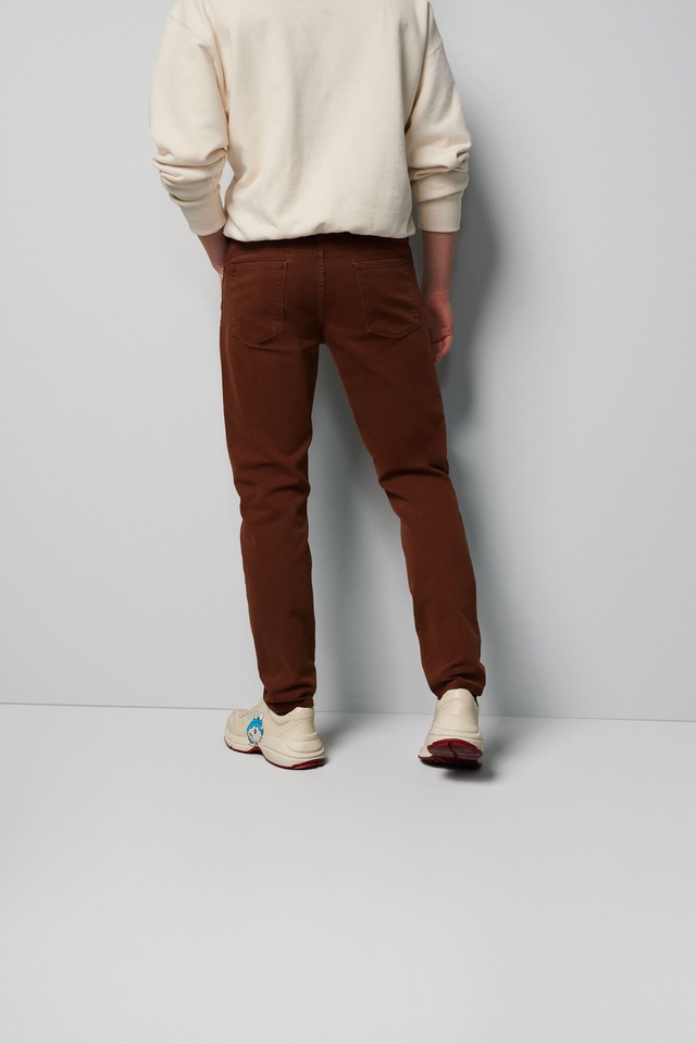 MEYER Chinos »Five-Pocket-Hose« M5 Slim im unifarbenen Design