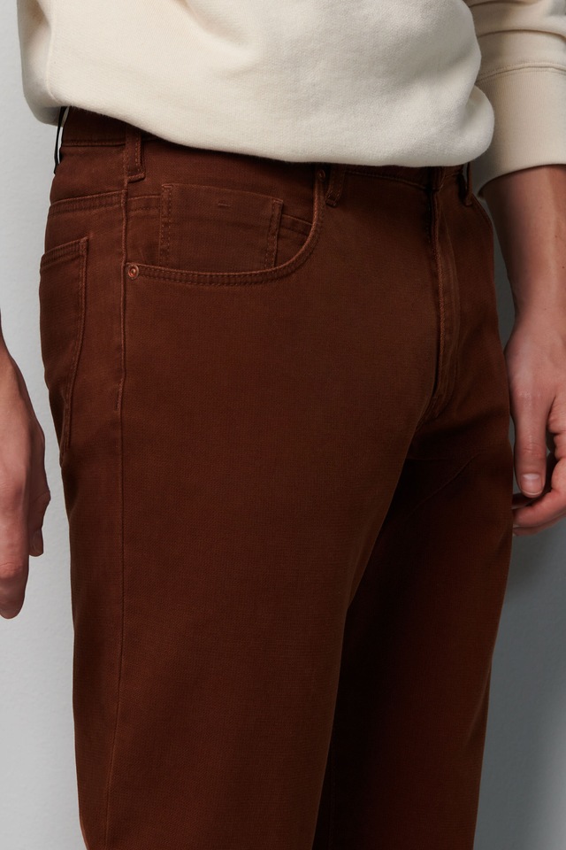 MEYER Chinos »Five-Pocket-Hose« M5 Slim im unifarbenen Design