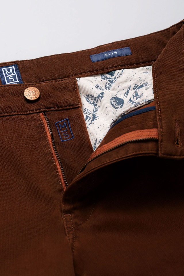 MEYER Chinos »Five-Pocket-Hose« M5 Slim im unifarbenen Design
