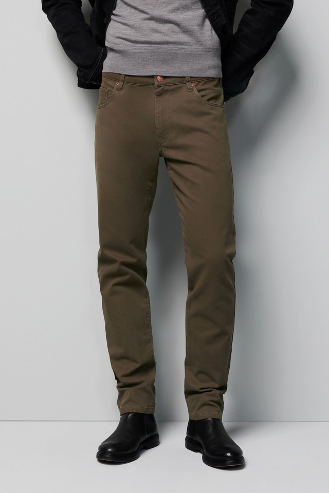 MEYER Chinos »Five-Pocket-Hose« M5 Slim im unifarbenen Design