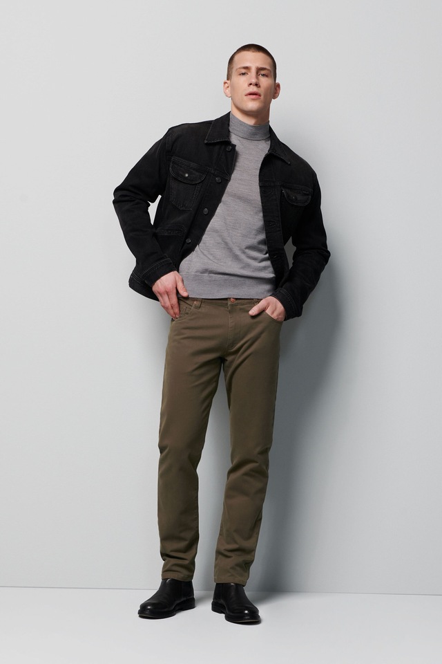 MEYER Chinos »Five-Pocket-Hose« M5 Slim im unifarbenen Design