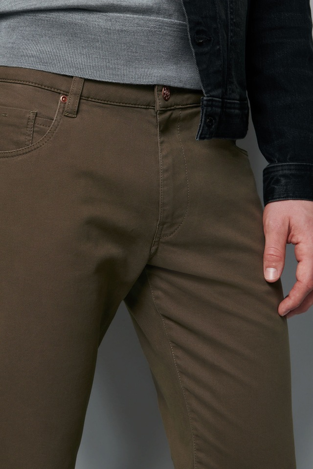 MEYER Chinos »Five-Pocket-Hose« M5 Slim im unifarbenen Design