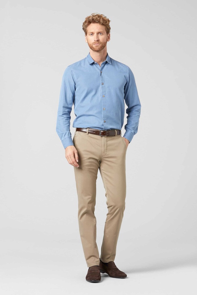 MEYER Chinos »Tokyo« mit Hemdenstopper