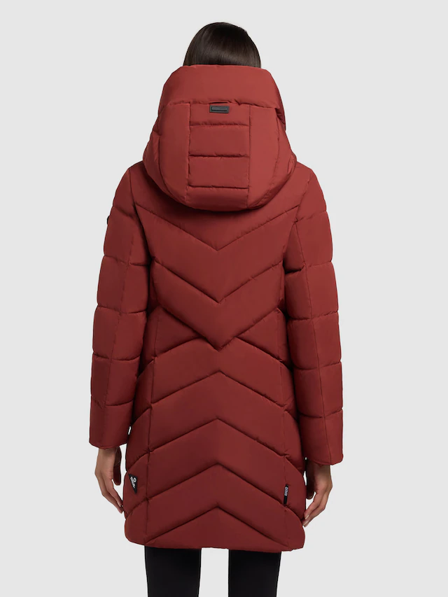 khujo Steppmantel »DARKA2« aus Polyester und Nylon, lockerer Schnitt, mit Eingrifftaschen