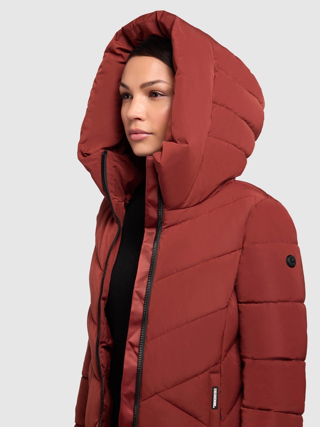 khujo Steppmantel »DARKA2« aus Polyester und Nylon, lockerer Schnitt, mit Eingrifftaschen