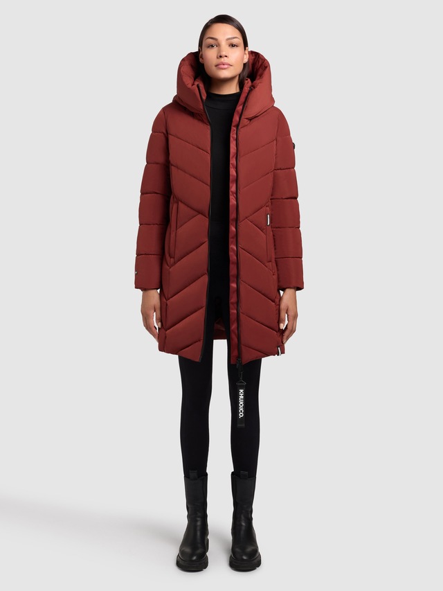 khujo Steppmantel »DARKA2« aus Polyester und Nylon, lockerer Schnitt, mit Eingrifftaschen