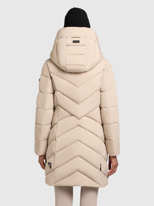 khujo Steppmantel »DARKA2« aus Polyester und Nylon, lockerer Schnitt, mit Eingrifftaschen