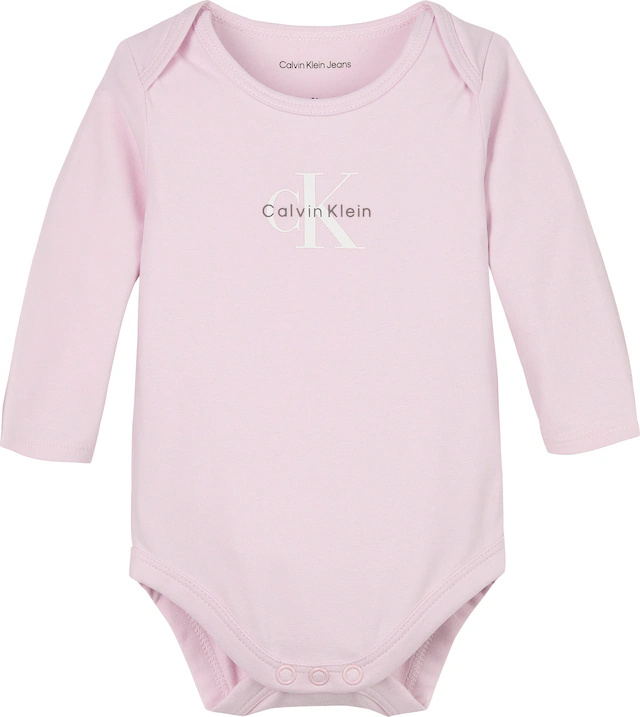 Calvin Klein Jeans Langarmbody »MONOGRAM LS BODY« für Babys bis 2 Jahre