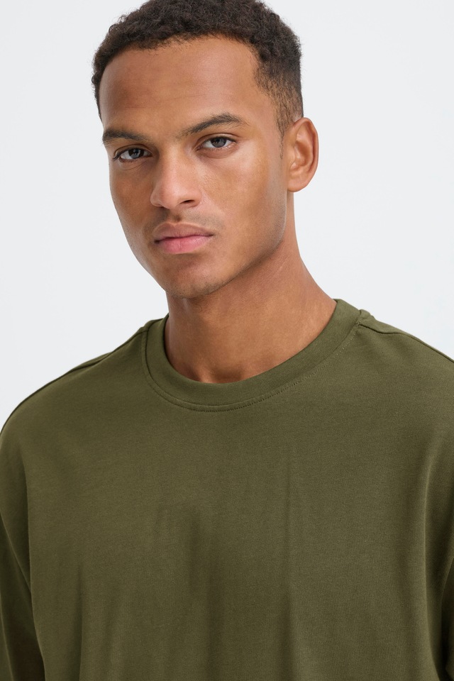 Blend Rundhalsshirt »BHFISHER OVERSIZE TEE« Baumwolle, relaxed fit