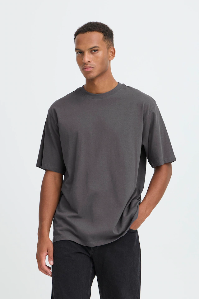 Blend Rundhalsshirt »BHFISHER OVERSIZE TEE« Baumwolle, relaxed fit