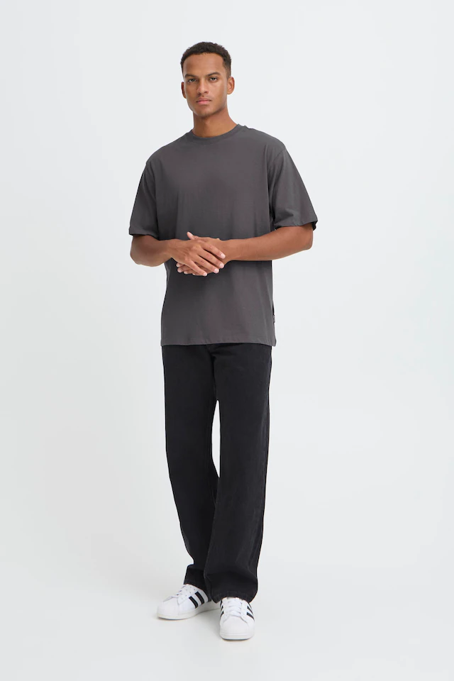 Blend Rundhalsshirt »BHFISHER OVERSIZE TEE« Baumwolle, relaxed fit